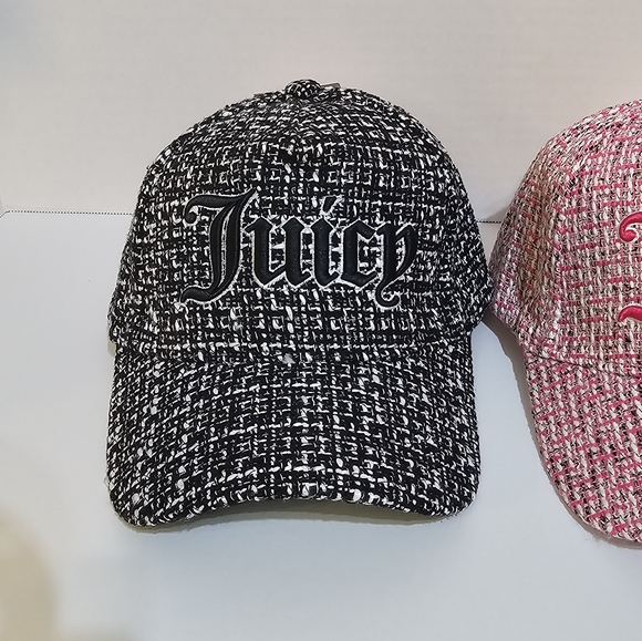 Bundle Women's Juicy couture hats/ tweed cap, adjustable back, NWT One Size - Picture 3 of 10